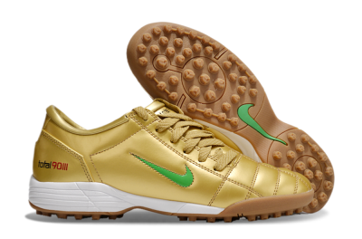 Nike Total 90 II TF Artificial Turf Soccer Shoes - Gold/Green/White