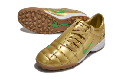 Nike Total 90 II TF Artificial Turf Soccer Shoes - Gold/Green/White