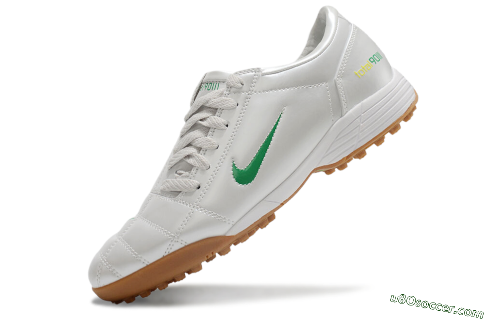 Nike Total 90 II TF Artificial Turf Soccer Shoes - Silver/Green/Yellow 5
