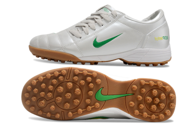 Nike Total 90 II TF Artificial Turf Soccer Shoes - Silver/Green/Yellow