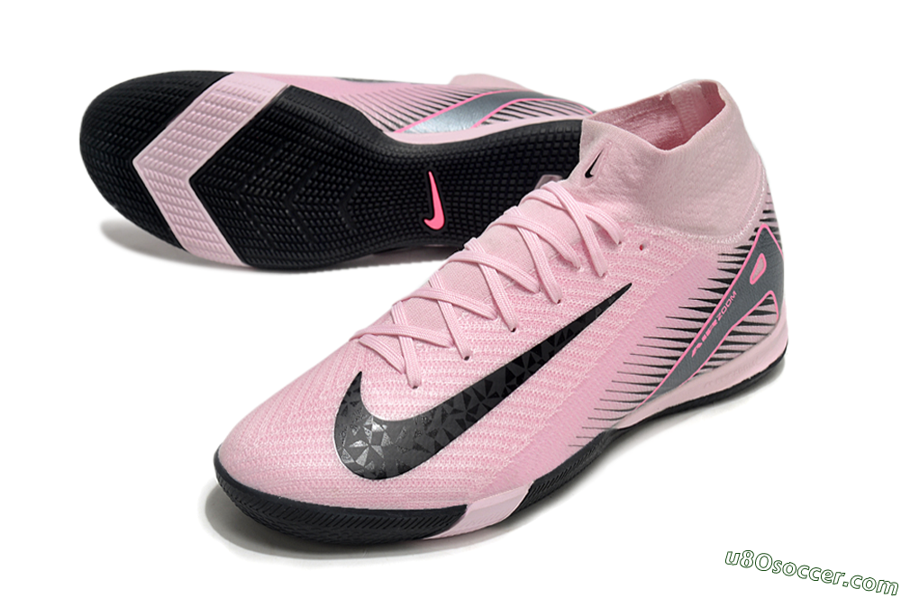 Nike Air Zoom Mercurial Superfly 10 Elite IC Indoor & Futsal Soccer Shoes - Pink/Black 3