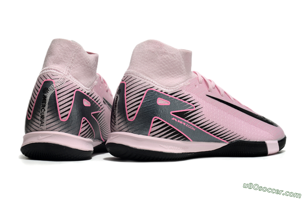 Nike Air Zoom Mercurial Superfly 10 Elite IC Indoor & Futsal Soccer Shoes - Pink/Black 6