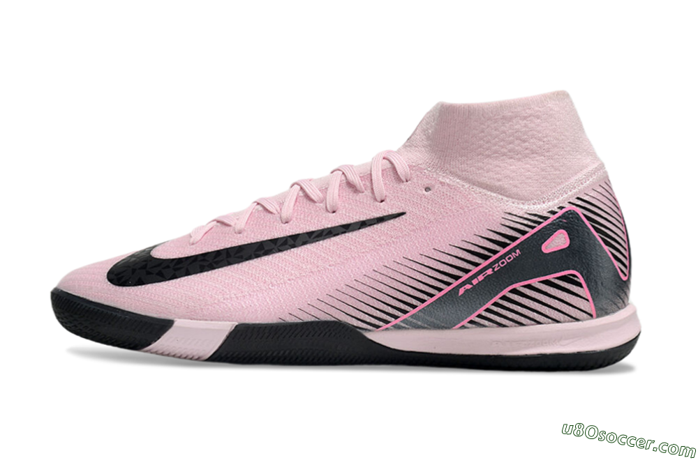Nike Air Zoom Mercurial Superfly 10 Elite IC Indoor & Futsal Soccer Shoes - Pink/Black 2