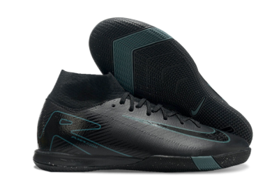 Nike Air Zoom Mercurial Superfly 10 Elite IC Indoor & Futsal Soccer Shoes - Black/Blue