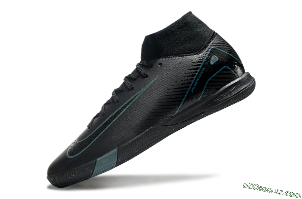 Nike Air Zoom Mercurial Superfly 10 Elite IC Indoor & Futsal Soccer Shoes - Black/Blue 5
