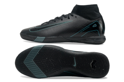 Nike Air Zoom Mercurial Superfly 10 Elite IC Indoor & Futsal Soccer Shoes - Black/Blue