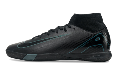 Nike Air Zoom Mercurial Superfly 10 Elite IC Indoor & Futsal Soccer Shoes - Black/Blue
