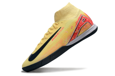 Nike Air Zoom Mercurial Superfly 10 Elite IC Indoor & Futsal Soccer Shoes - Yellow/Black/Red