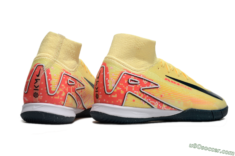 Nike Air Zoom Mercurial Superfly 10 Elite IC Indoor & Futsal Soccer Shoes - Yellow/Black/Red 6