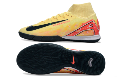 Nike Air Zoom Mercurial Superfly 10 Elite IC Indoor & Futsal Soccer Shoes - Yellow/Black/Red
