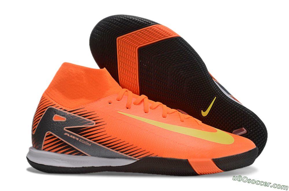 Nike Air Zoom Mercurial Superfly 10 Elite IC Indoor & Futsal Soccer Shoes - Red/Yellow/Black 1