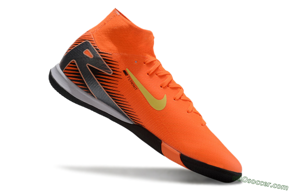 Nike Air Zoom Mercurial Superfly 10 Elite IC Indoor & Futsal Soccer Shoes - Red/Yellow/Black 4