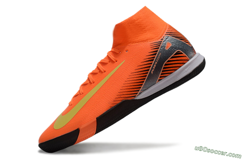 Nike Air Zoom Mercurial Superfly 10 Elite IC Indoor & Futsal Soccer Shoes - Red/Yellow/Black 5