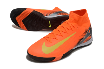 Nike Air Zoom Mercurial Superfly 10 Elite IC Indoor & Futsal Soccer Shoes - Red/Yellow/Black