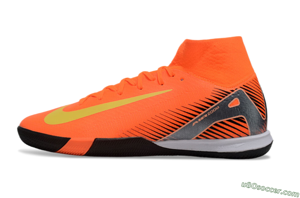 Nike Air Zoom Mercurial Superfly 10 Elite IC Indoor & Futsal Soccer Shoes - Red/Yellow/Black 2