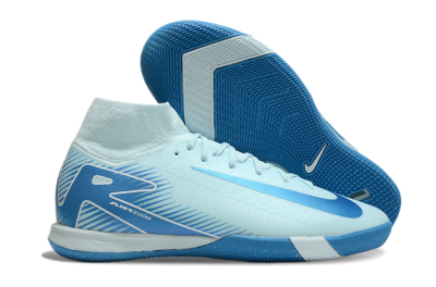 Nike Air Zoom Mercurial Superfly 10 Elite IC Indoor & Futsal Soccer Shoes - Jade/Blue/White
