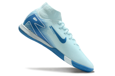 Nike Air Zoom Mercurial Superfly 10 Elite IC Indoor & Futsal Soccer Shoes - Jade/Blue/White