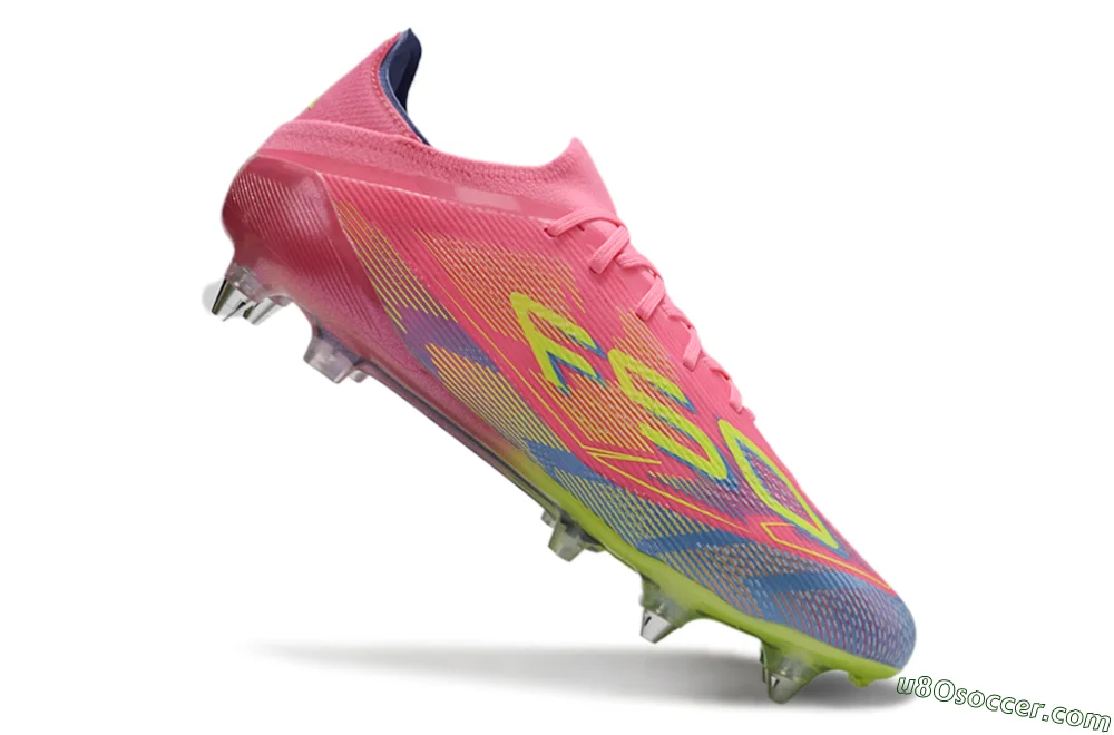 Adidas F50 Elite SG Soft Ground Soccer Cleats - Red/Yellow/Blue
