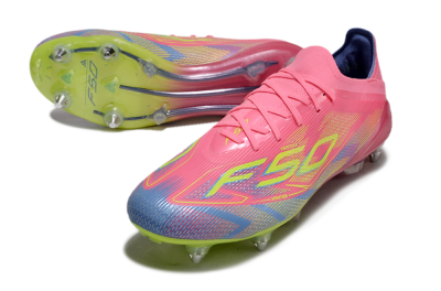 Adidas F50 Elite SG Soft Ground Soccer Cleats - Red/Yellow/Blue