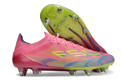Adidas F50 Elite SG Soft Ground Soccer Cleats - Red/Yellow/Blue