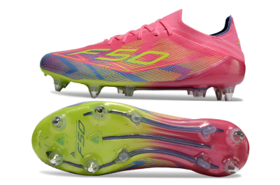 Adidas F50 Elite SG Soft Ground Soccer Cleats - Red/Yellow/Blue