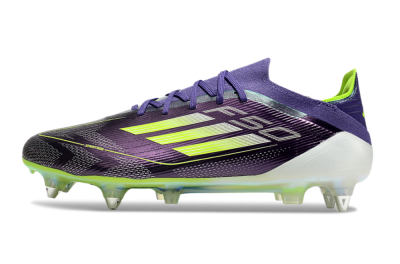 Adidas F50 Elite SG Soft Ground Soccer Cleats - Purple/Yellow/White