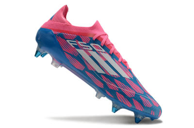 Adidas F50 Elite SG Soft Ground Soccer Cleats - Blue/Pink/White
