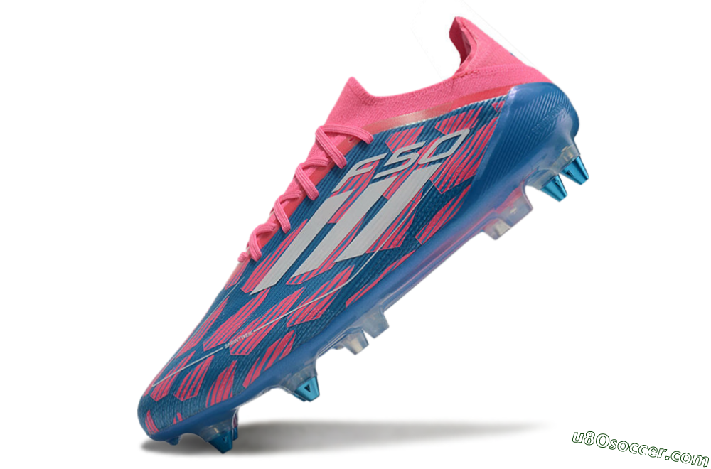 Adidas F50 Elite SG Soft Ground Soccer Cleats - Blue/Pink/White 5