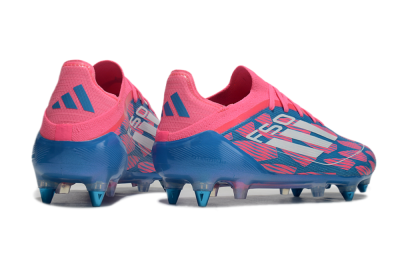 Adidas F50 Elite SG Soft Ground Soccer Cleats - Blue/Pink/White