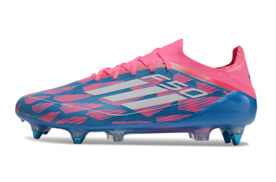 Adidas F50 Elite SG Soft Ground Soccer Cleats - Blue/Pink/White