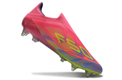 Adidas F50 Elite Laceless SG Soft Ground Soccer Cleats - Red/Yellow/Blue