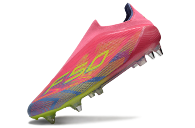Adidas F50 Elite Laceless SG Soft Ground Soccer Cleats - Red/Yellow/Blue