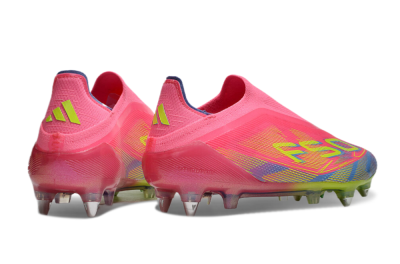 Adidas F50 Elite Laceless SG Soft Ground Soccer Cleats - Red/Yellow/Blue