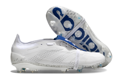 Adidas Predator Elite Foldover Tongue FG Firm Ground Soccer Cleats - Beige/White/Blue