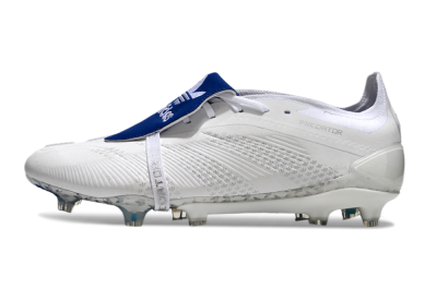 Adidas Predator Elite Foldover Tongue FG Firm Ground Soccer Cleats - Beige/White/Blue