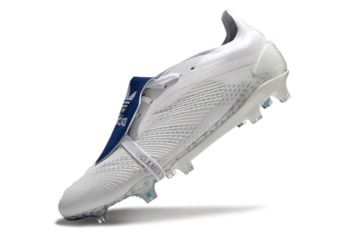 Adidas Predator Elite Foldover Tongue FG Firm Ground Soccer Cleats - Beige/White/Blue