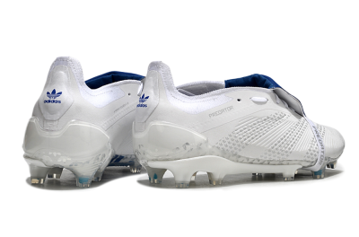Adidas Predator Elite Foldover Tongue FG Firm Ground Soccer Cleats - Beige/White/Blue