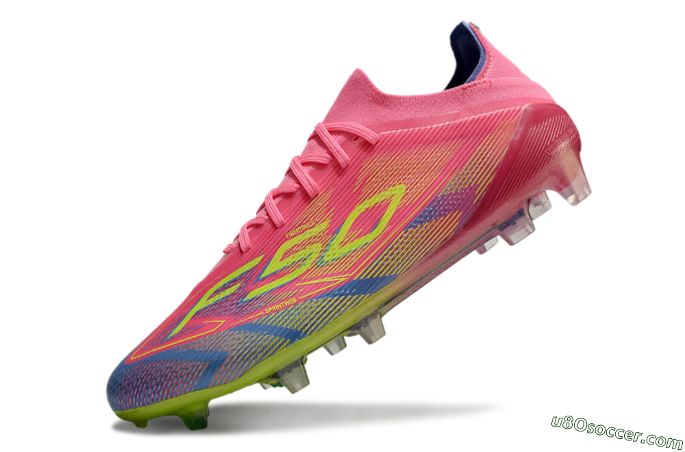 Adidas F50 Elite FG Firm Ground Soccer Cleats - Red/Yellow/Blue 5
