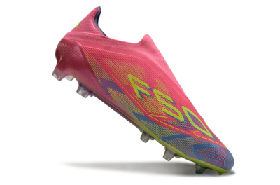 Adidas F50 Elite Laceless FG Firm Ground Soccer Cleats - Red/Yellow/Blue