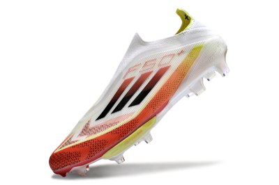 Adidas F50+ Lightstrike Elite Laceless FG Firm Ground Soccer Cleats - Red/White/Yellow
