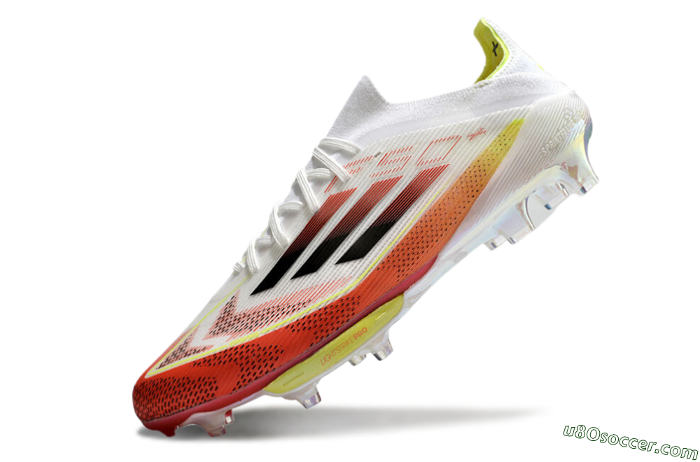 Adidas F50+ Lightstrike Elite FG Firm Ground Soccer Cleats - Red/White/Yellow 5