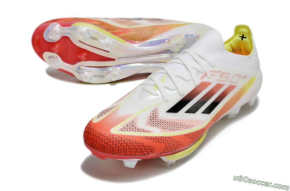 Adidas F50+ Lightstrike Elite FG Firm Ground Soccer Cleats - Red/White/Yellow 3