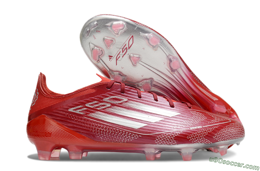 Adidas F50 Elite FG Firm Ground Soccer Cleats - Red/Silver/White 1