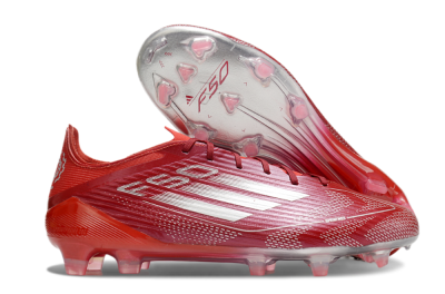 Adidas F50 Elite FG Firm Ground Soccer Cleats - Red/Silver/White