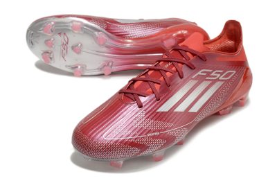 Adidas F50 Elite FG Firm Ground Soccer Cleats - Red/Silver/White