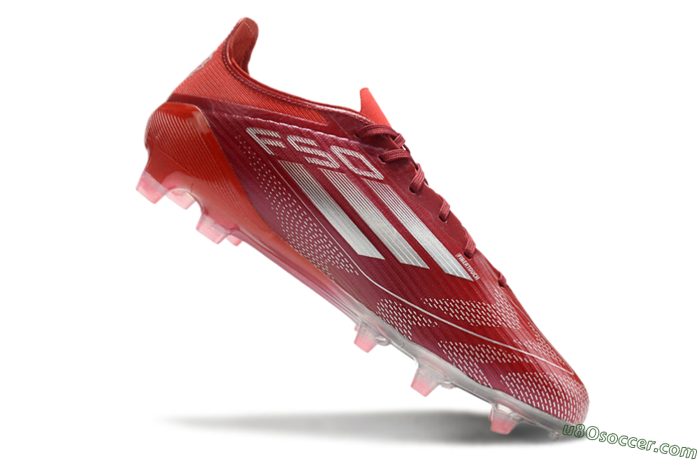 Adidas F50 Elite FG Firm Ground Soccer Cleats - Red/Silver/White 4