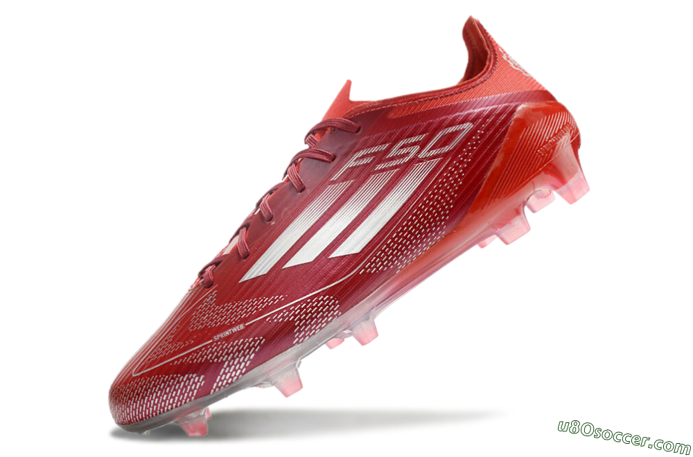 Adidas F50 Elite FG Firm Ground Soccer Cleats - Red/Silver/White 5