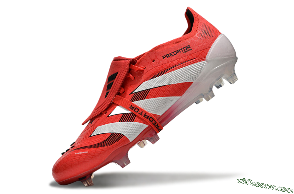 Adidas Predator Elite Foldover Tongue 2025 Pure Victory FG Firm Ground Soccer Cleats - Lucid Red/White/Black 1