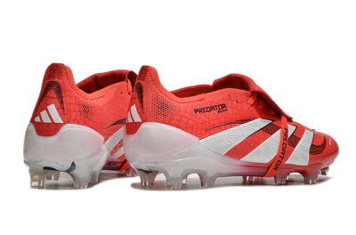 Adidas Predator Elite Foldover Tongue 2025 Pure Victory FG Firm Ground Soccer Cleats - Lucid Red/White/Black