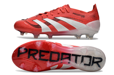 Adidas Predator Elite 2025 Pure Victory FG Firm Ground Soccer Cleats - Lucid Red/White/Black